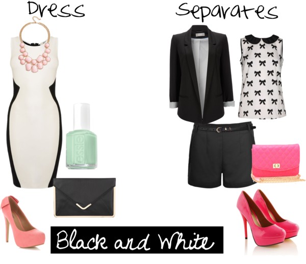 how to wear black and white
