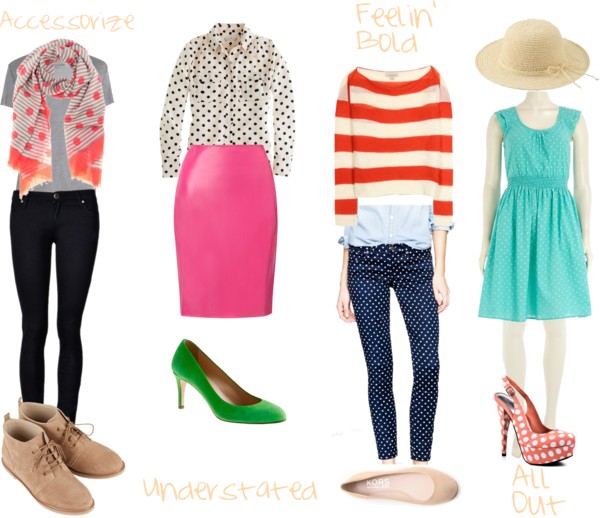 How to wear polkadots